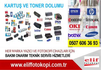 Merkez (Edirne) Toner & Kartuş Dolumu | Renkli Kartuş Yenileme